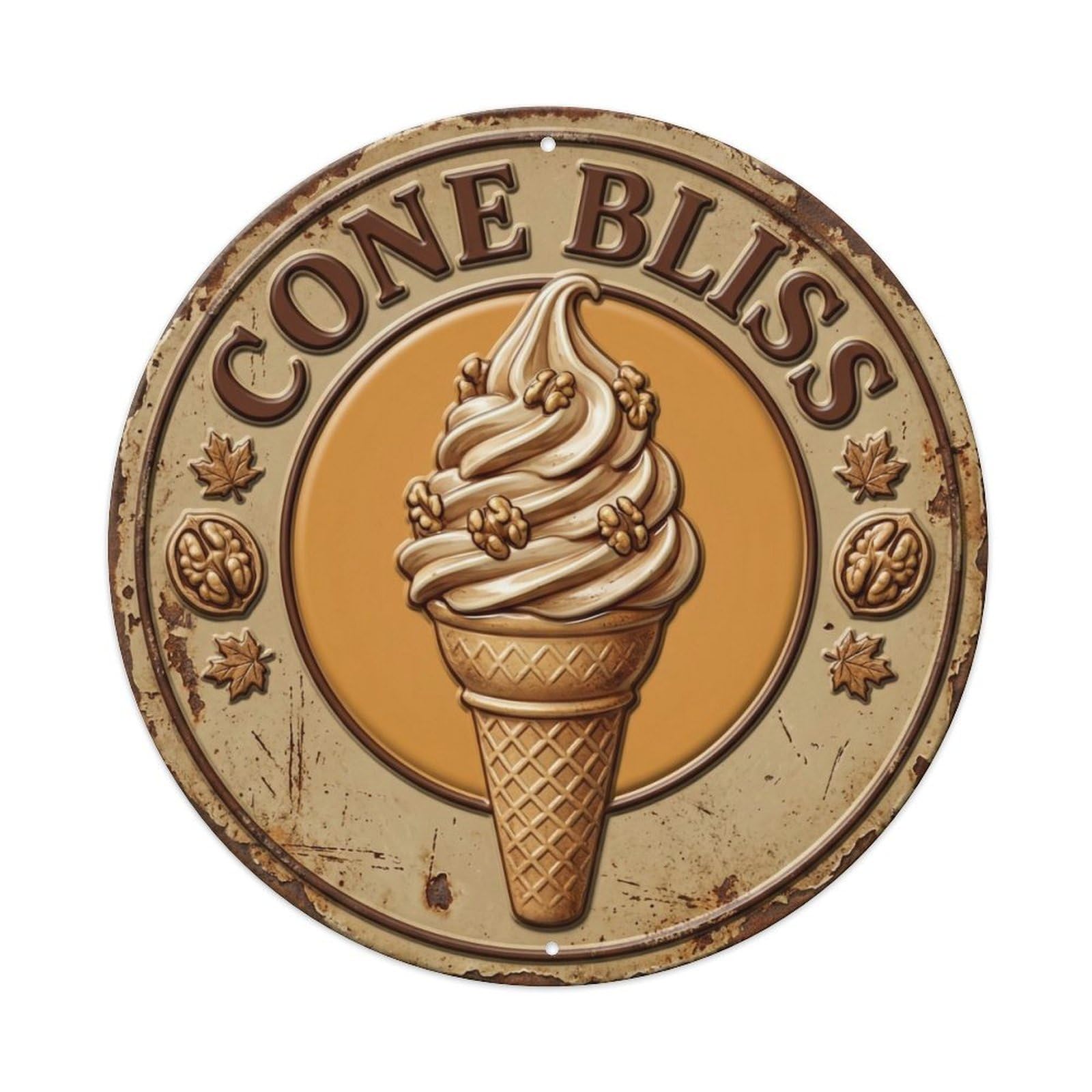 Cone Bliss Frozen Classic Metal Tin Sign
