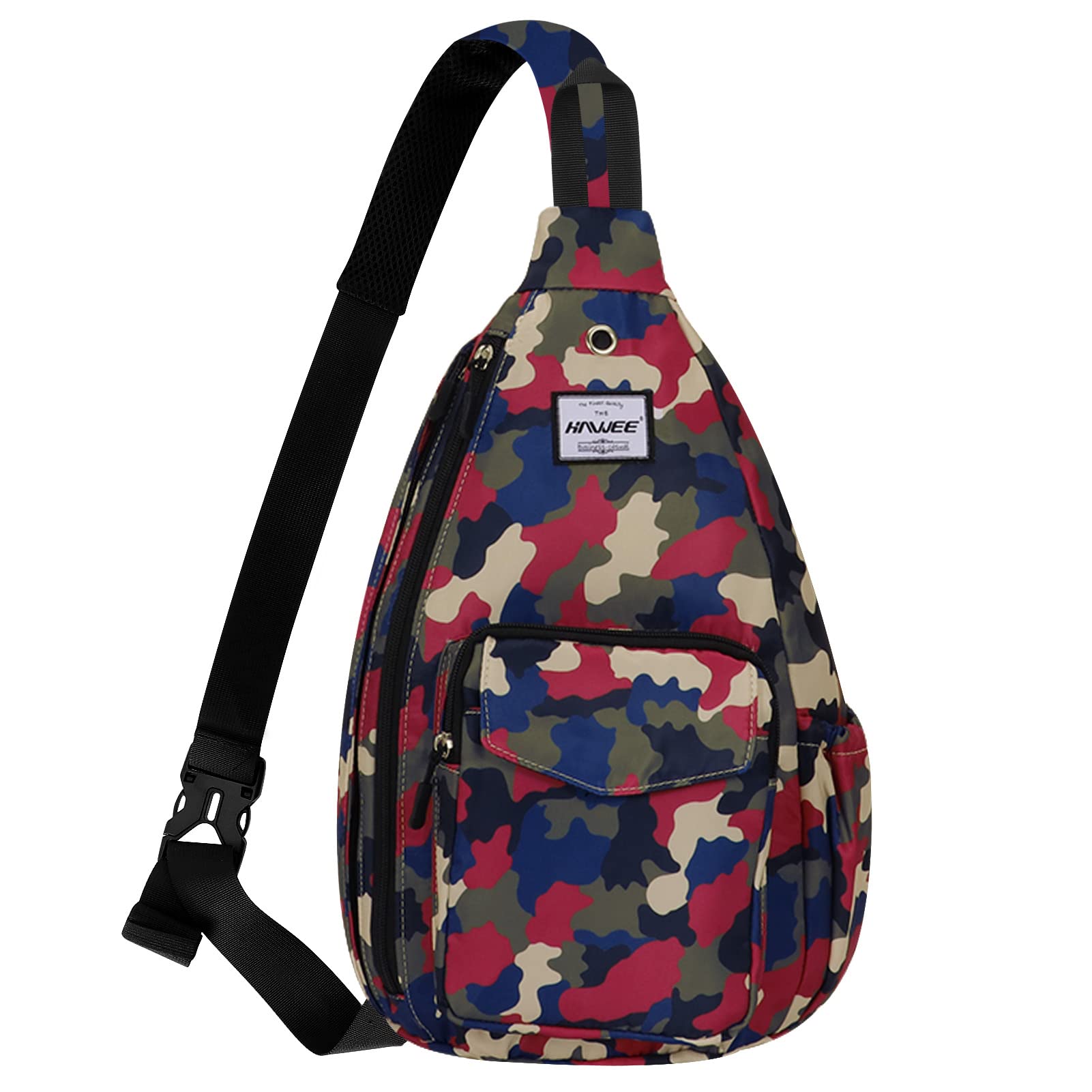 HAWEE Rope Sling Bag for Women Men Casual Cross Body Daypack Backpack Adjustable Strap Water Repellent for Travel/Sport