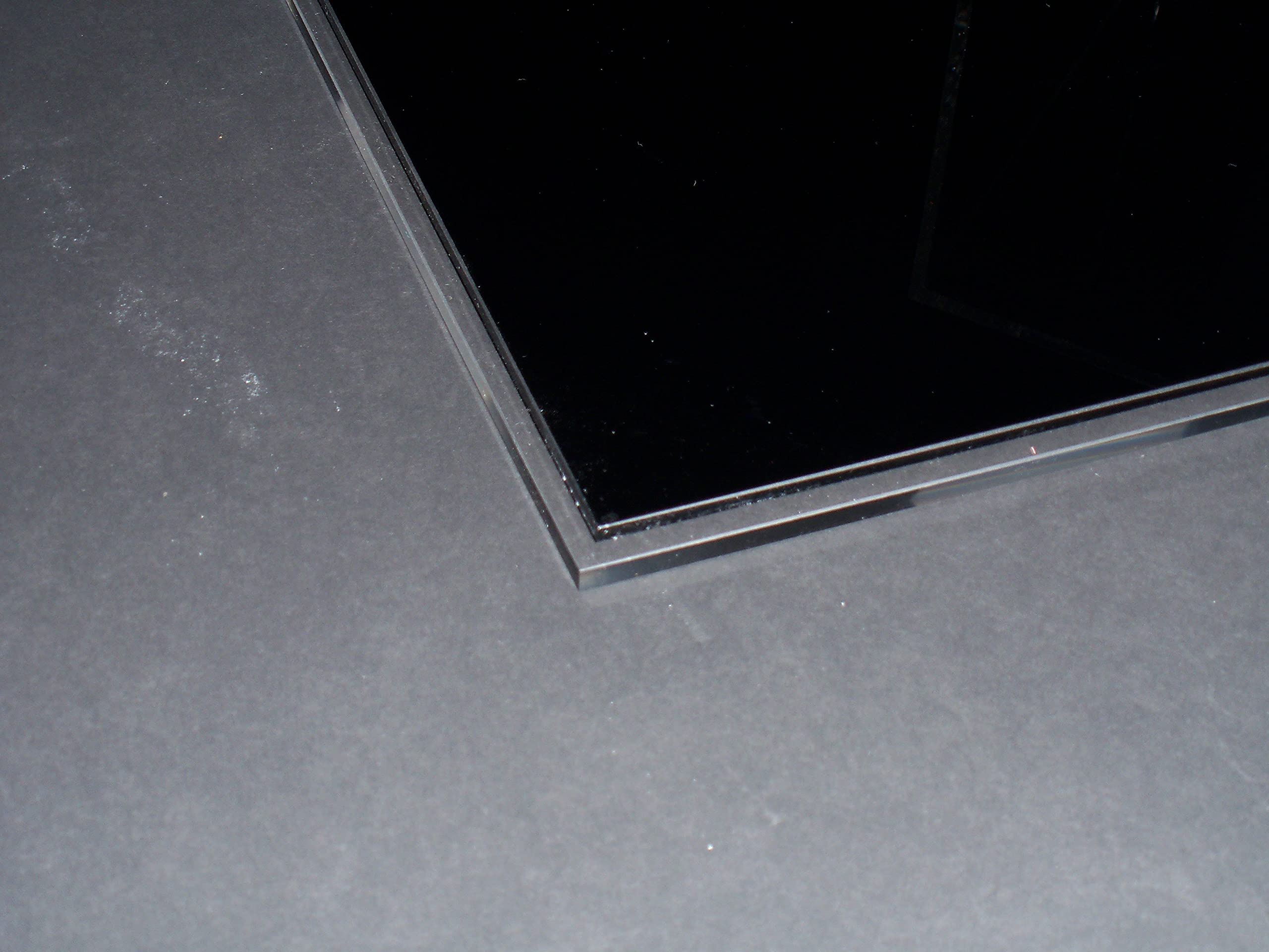 TECA - Vetrina Antipolvere in Plexiglass Trasparente per Modellini, Diorami, Costruzioni Cm. 26,8 x 26,8 x H. 26,8Cm. 24,7 x 24,7x h 24,7, con base nera lucida