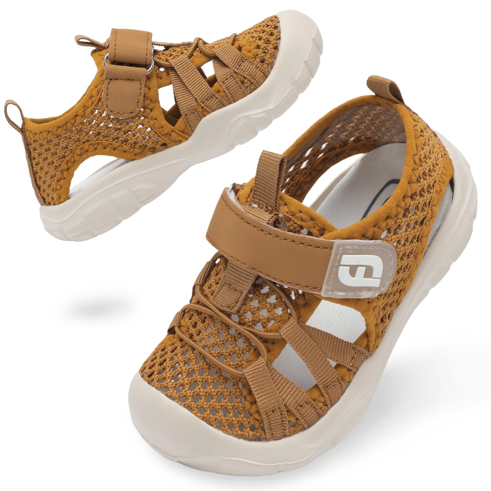 JOINFREE Toddler Boys Girls Water Shoes Breathable Qucik Dry Sport Beach Sandals Lightweight Barefoot Flexible