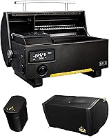 Vista 1 de HALO Paquete de parrilla de pellets con batería recargable Prime 300 con tapa y batería