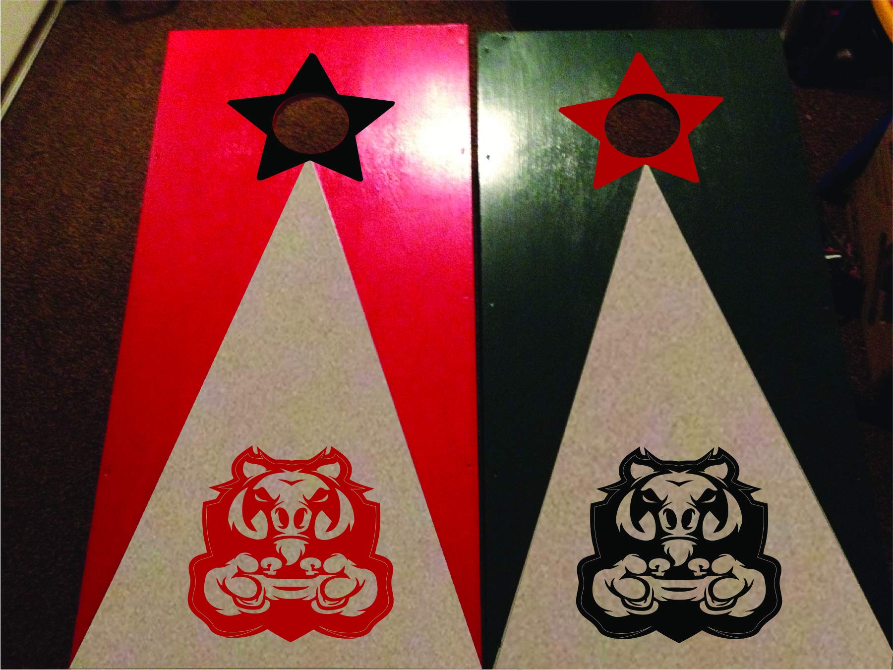 Cornhole Vinyl Decals Game Boar Skin - Custom Stickers Cornhole Outdoor Game for Kids Adults Cornhole Board Game Set1