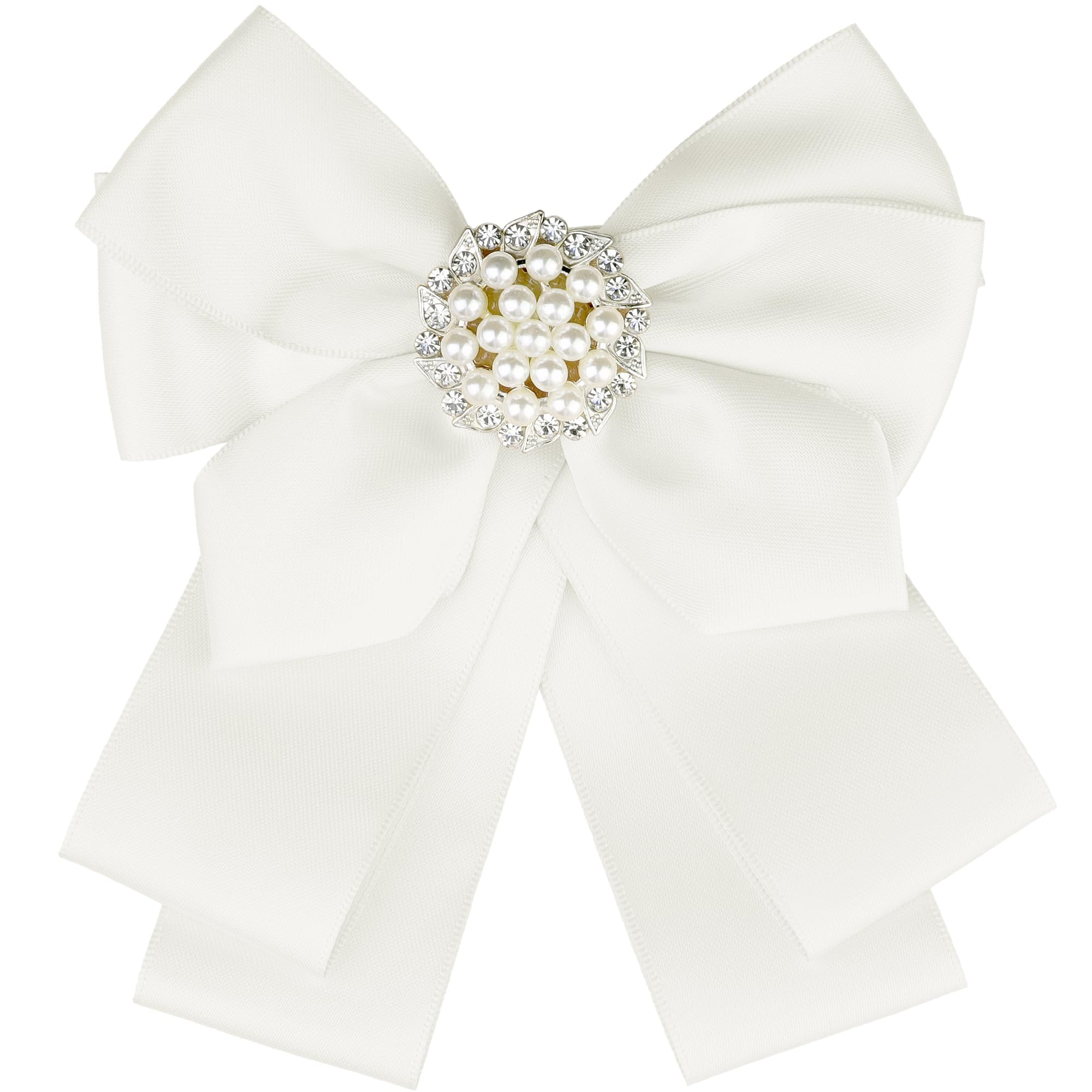 Women School Uniform Faux Ribbon Bowknot Pin Collar Necktie Bow