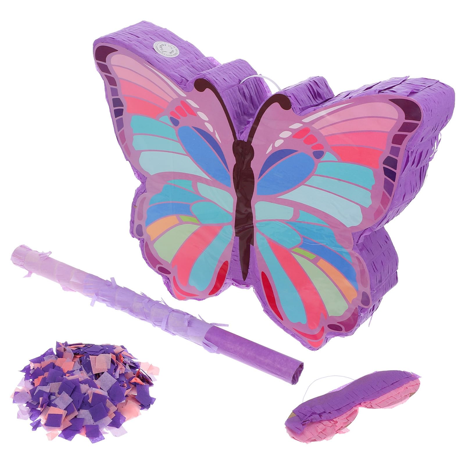 Piñata de Fiesta con Diseño de Insecto para Cumpleaños Infantiles, Material de Papel Seguro, Incluye Palo para Juegos Interactivos en Fiestas de Niñas