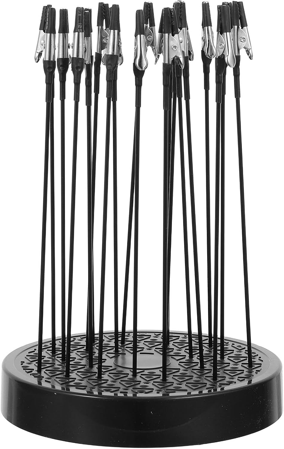 Lurrose 1 Set 360 Degree Rotation Model Painting Stand Base, Model Spray Stand with Alligator Clip Holders for Airbrush Hobby Home Crafts