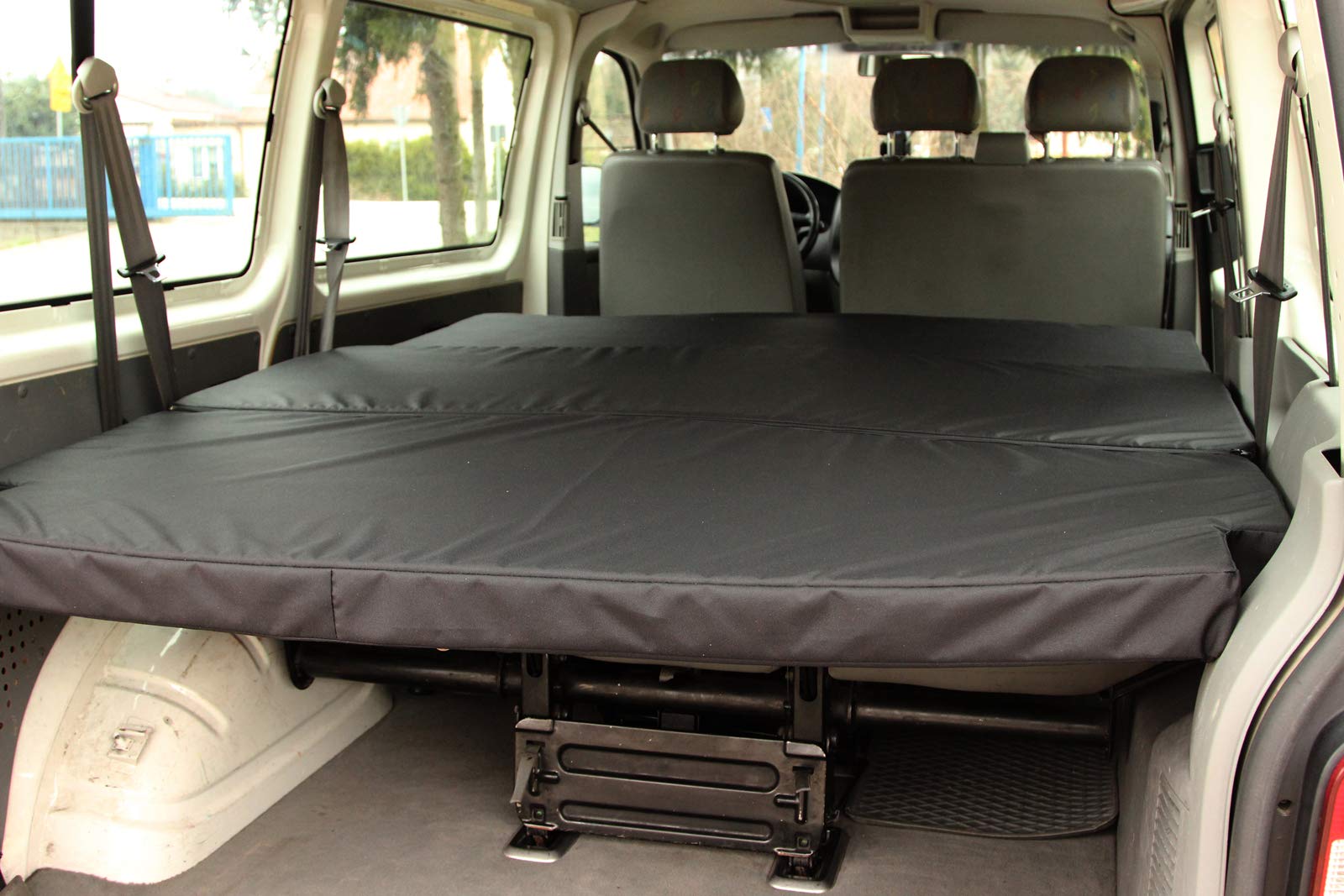 Vouwmatras 148x185x8 Cm – Voor VW T4/T5/T6/T6.1 – Met Rits & Wasbare Hoes – Ideaal Voor Reizen En Camping