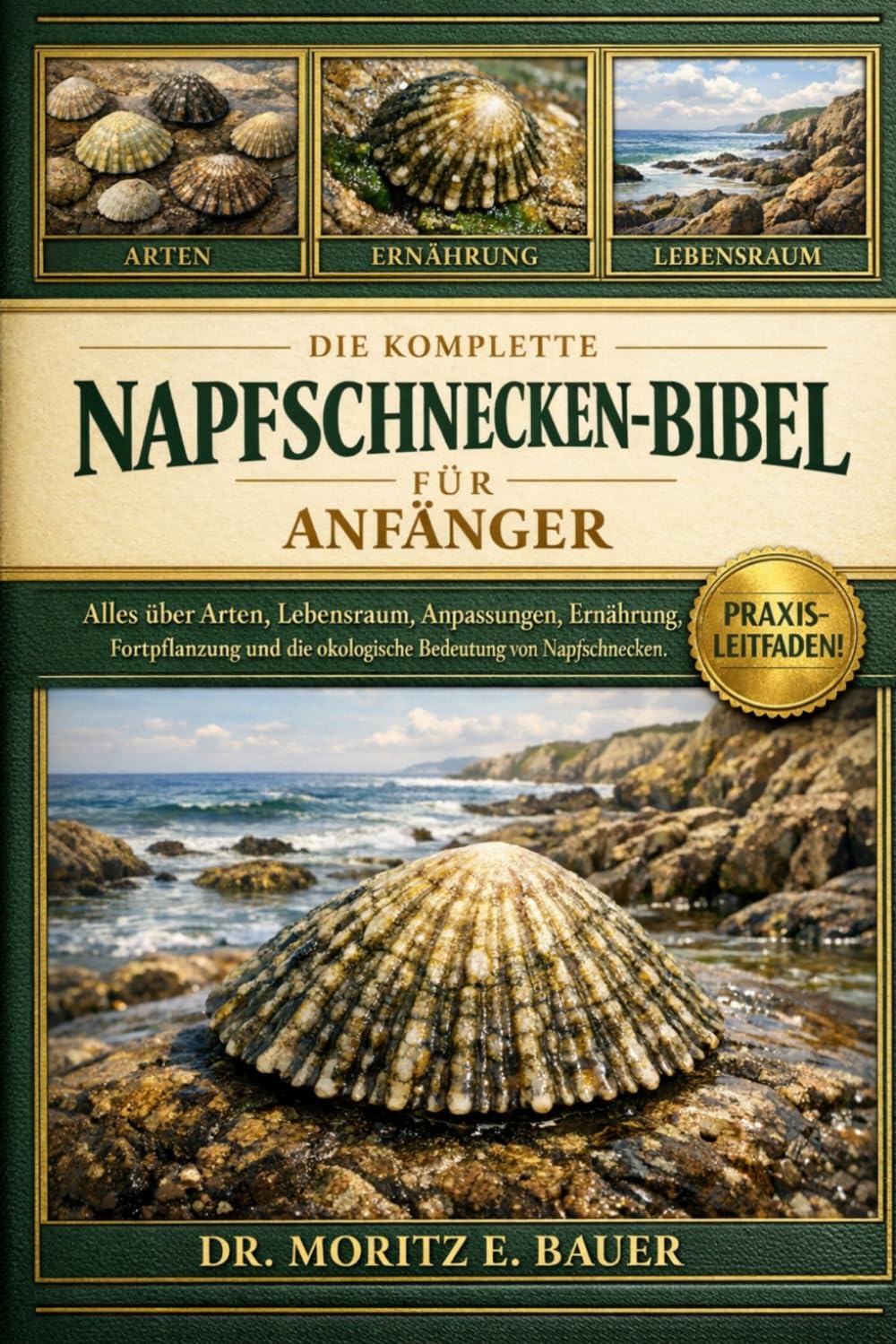 DIE KOMPETS-BIBEL FÜR ANFÄNGER: Alles, was Sie über Napfschnecken wissen müssen : Artenübersicht und Verhalten, Küstenlebensraum.....Bedeutung sowie wichtiges Wissen für Anfänger und Liebhaber.