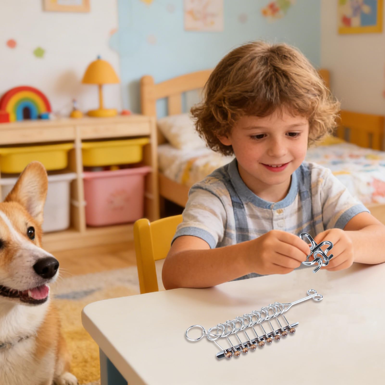 Casse-tête en métal de Réflexion Stimulant | 50 Énigmes Métalliques Pour Adolescents Adultes Bureau École Maison Fête