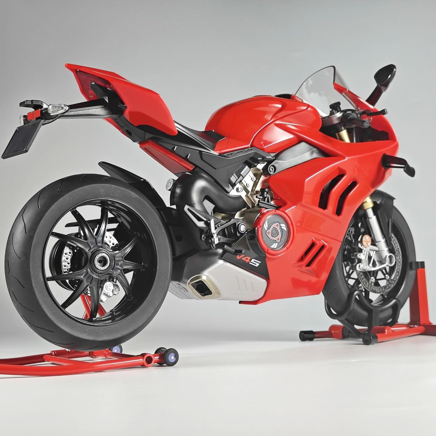 Collection 1/6 for Ducati V4SP2 Racing Motorcycle Alloy Die Casting Model Ornament Toys Birthday Present(Red)