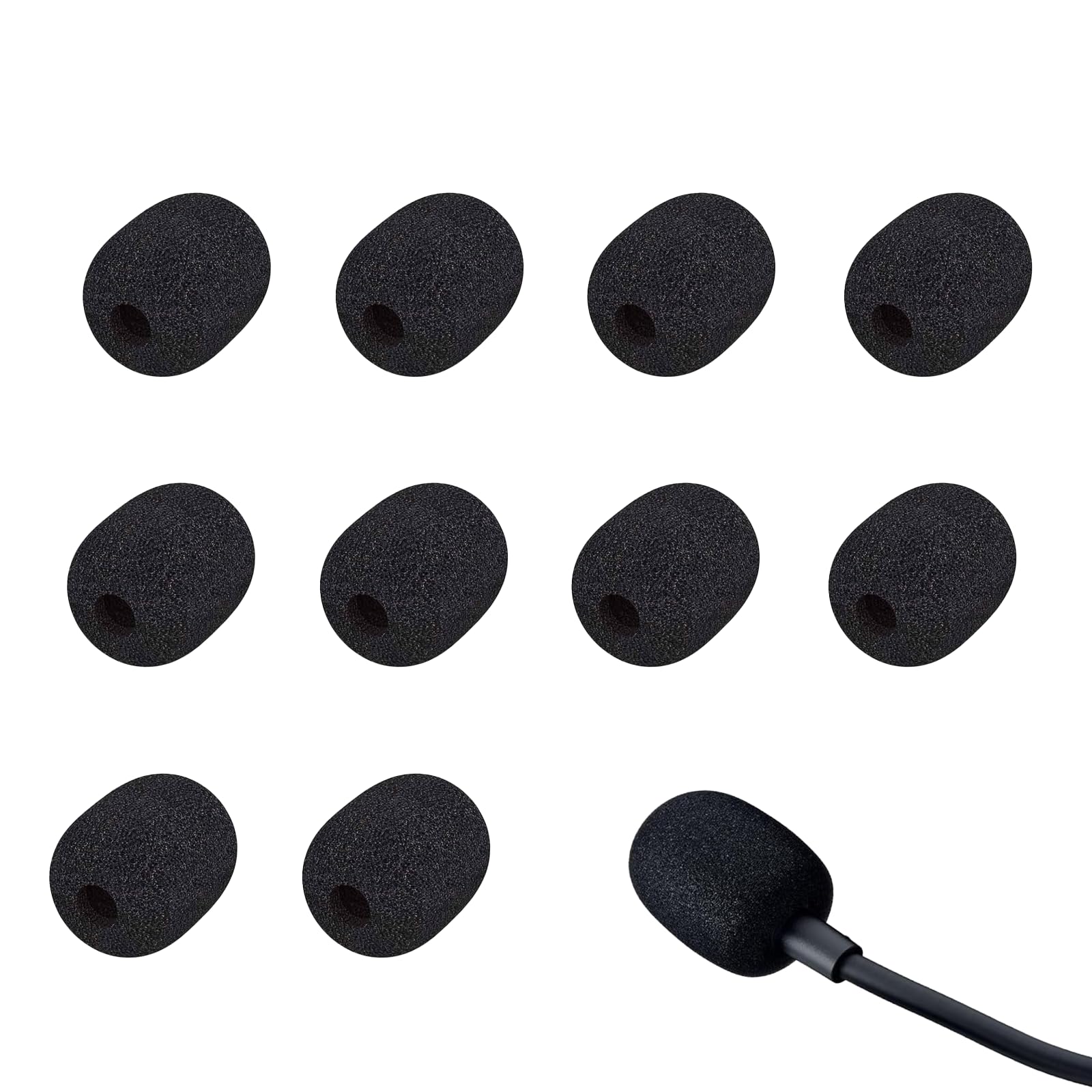 Headset Mic Cover Replacement Microphone Windscreen for Headphones(10 Pack)