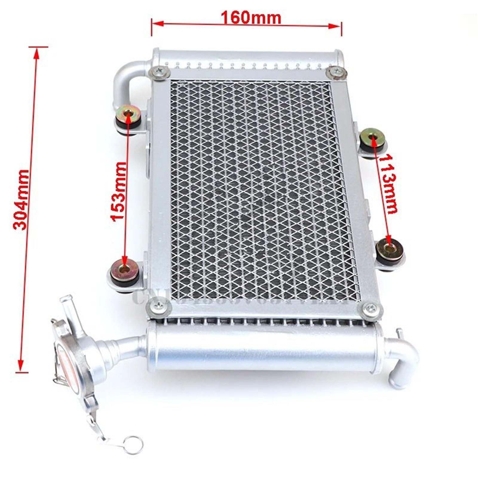 Enfriador Aceite Compatible con Karts De 150-250 CC, Vehículos Todoterreno Cuatro Ruedas, Piezas Motor para Vehículos Todoterreno,Radiador Y Enfriador De Agua para ATV Cooler Kit