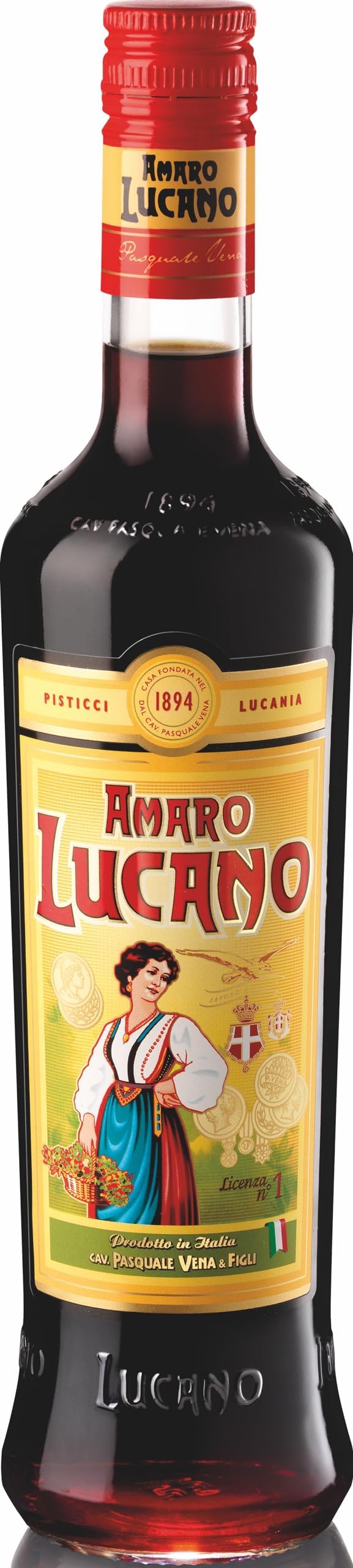 Amaro Lucano 70 cl - world famous Italian liqueur using 30 botanicals in a secret recipe invented in 1894