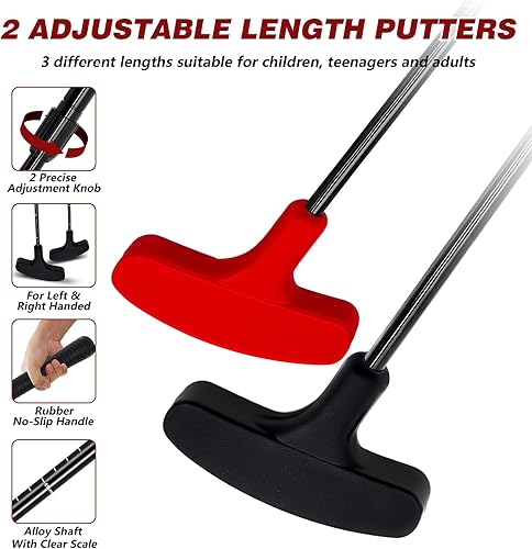 Miniatura 4 de Juego de mini putt de bandera de golf, juego de batalla para exteriores para playa de arena, patio trasero, campo de conducción, juego de tazas de