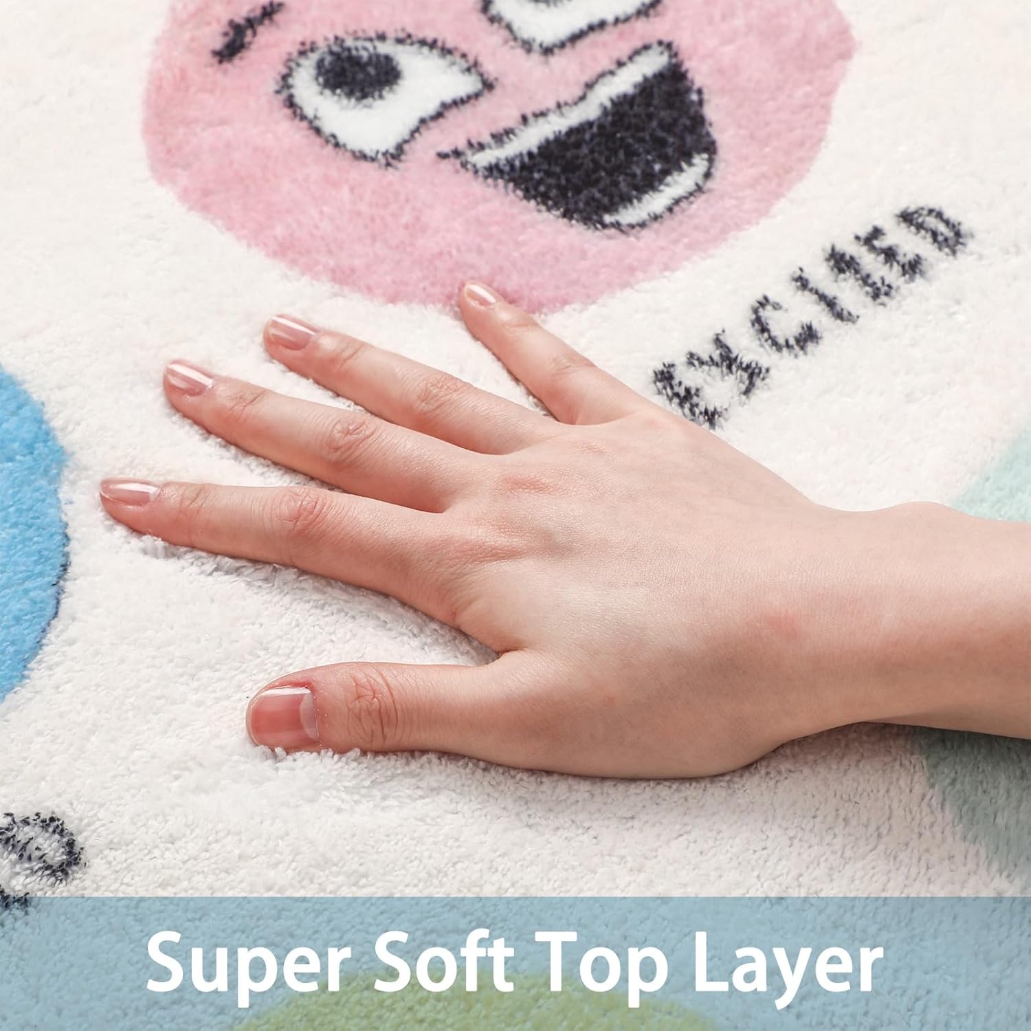 3.3 x 4 ft Calming Corner Items Calm Corner Classroom Rug Feelings Chart Emotion Reading Rug Soft Fluffy Mental Health Floor Mat for School Living Bedroom Playroom