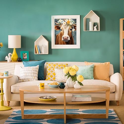 Miniatura 8 de FITIMOTO - Pintura por números para adultos, niños, estudiantes principiantes sin marco, juego de pintura al óleo de bricolaje, 16 x 26 pulgadas,