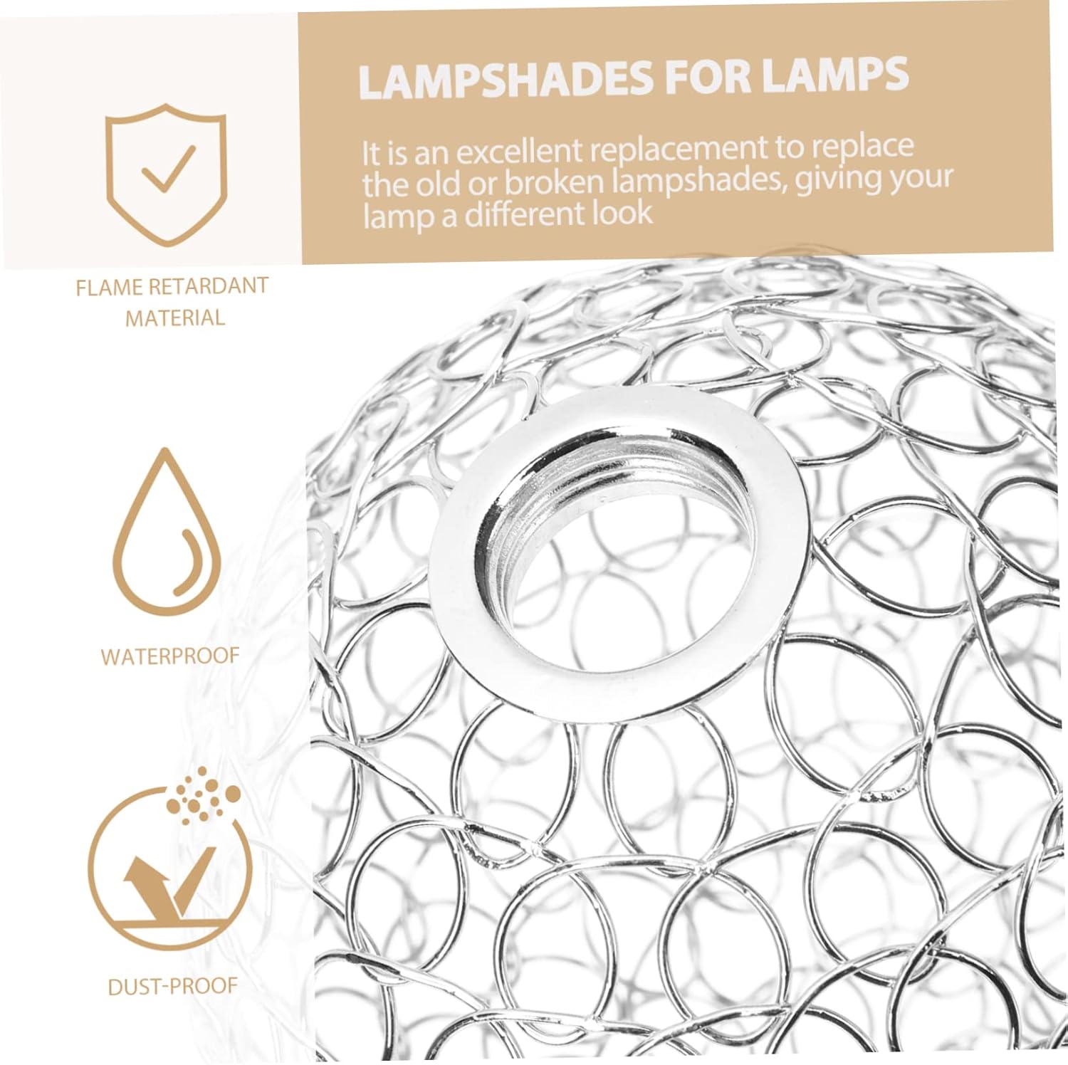 DOITOOL 5pcs Wrought Iron Pendant Light Shade Frame Hollow Carved Design for Easy Bulb Replacement Modern Aisle Lighting for Room Cafe and Hotel Use