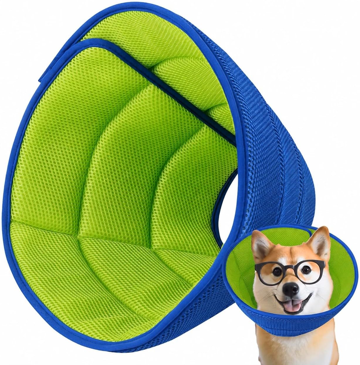 Soft Dog Cone Collar to Stop Licking After Surgery, Comfy Dog Cone Alternative for Large Medium Small Dogs/Cats, Adjustable Washable E-Collar for Spay Neuter Recovery and Neck Protection (XL)
