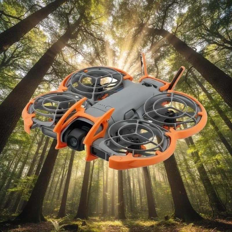 Compatible para DJI NEO 2 Protector anti-colisión 4en1 | Material TPU suave, anti-colisión y anti-caída, protege cardán y cola(A3)