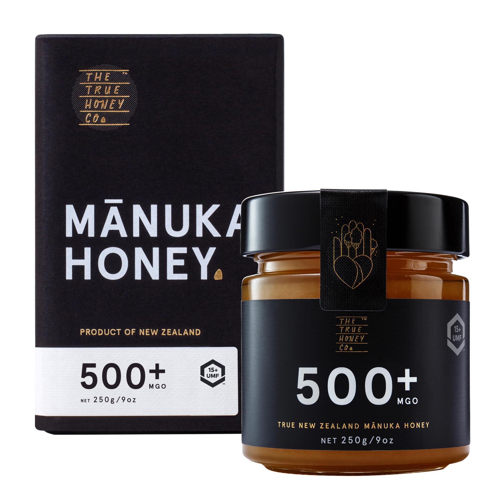 The True Honey Miel de Manuka | Extremadamente rara y altamente efectiva | MGO 500+ | UMF 15+ | 250g