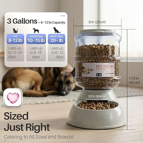 Miniatura 5 de Bol para mascotas con sistema dispensador automático y almacenamiento de alimento seco, de Flexzion Feeder