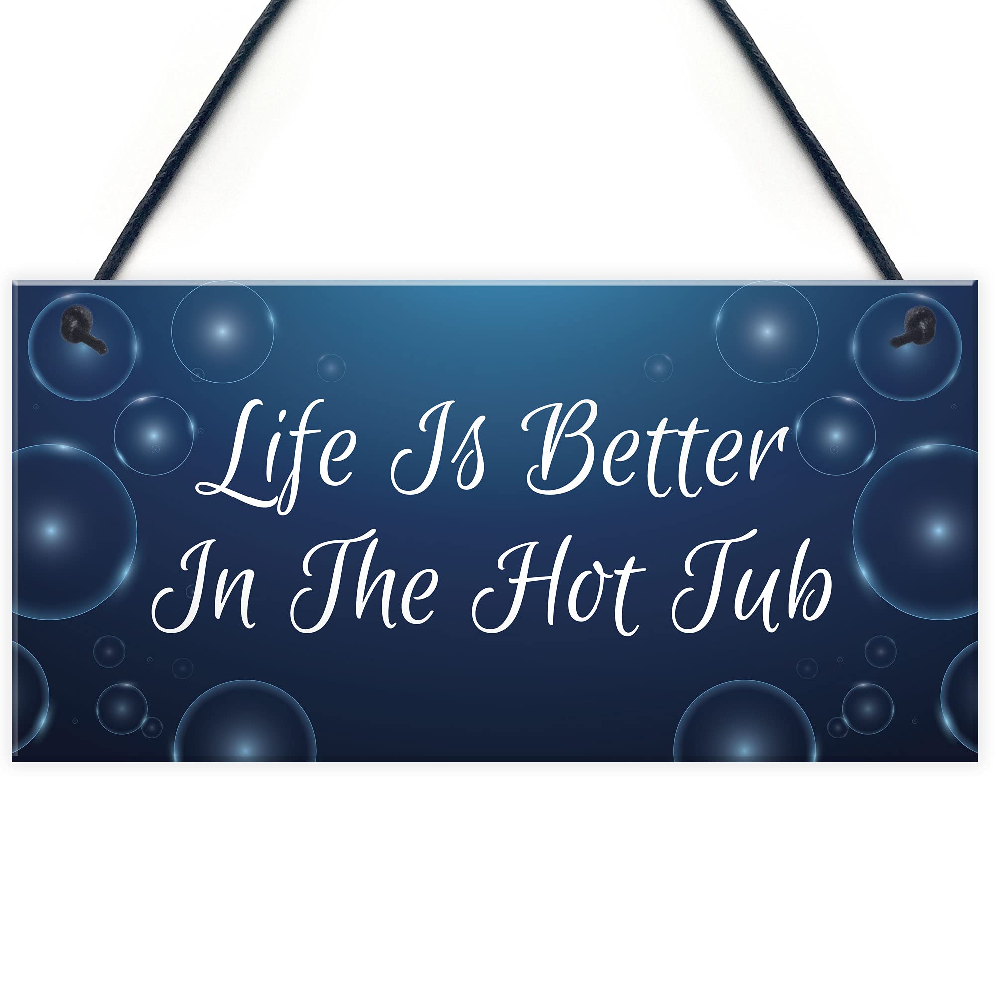 Quirky Hot Tub Sign Hanging Garden Summerhouse Shed Sign Hot Tub Accessories