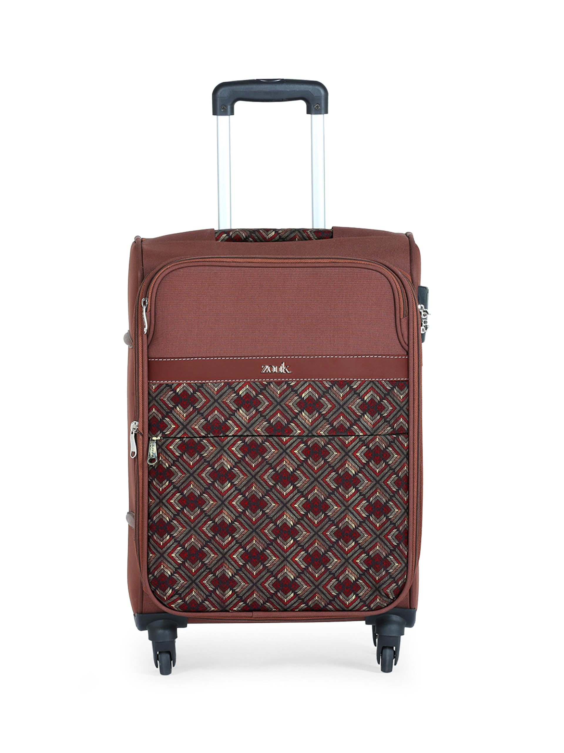 zouk Avasa Amritsar Phulkari Polyester Soft 4 Spinner Wheel 360° Rotating Cabin 50 cm Multicolor Trolley, Luggage, Suitcase Bags for Travel for Men and Women-picture-19