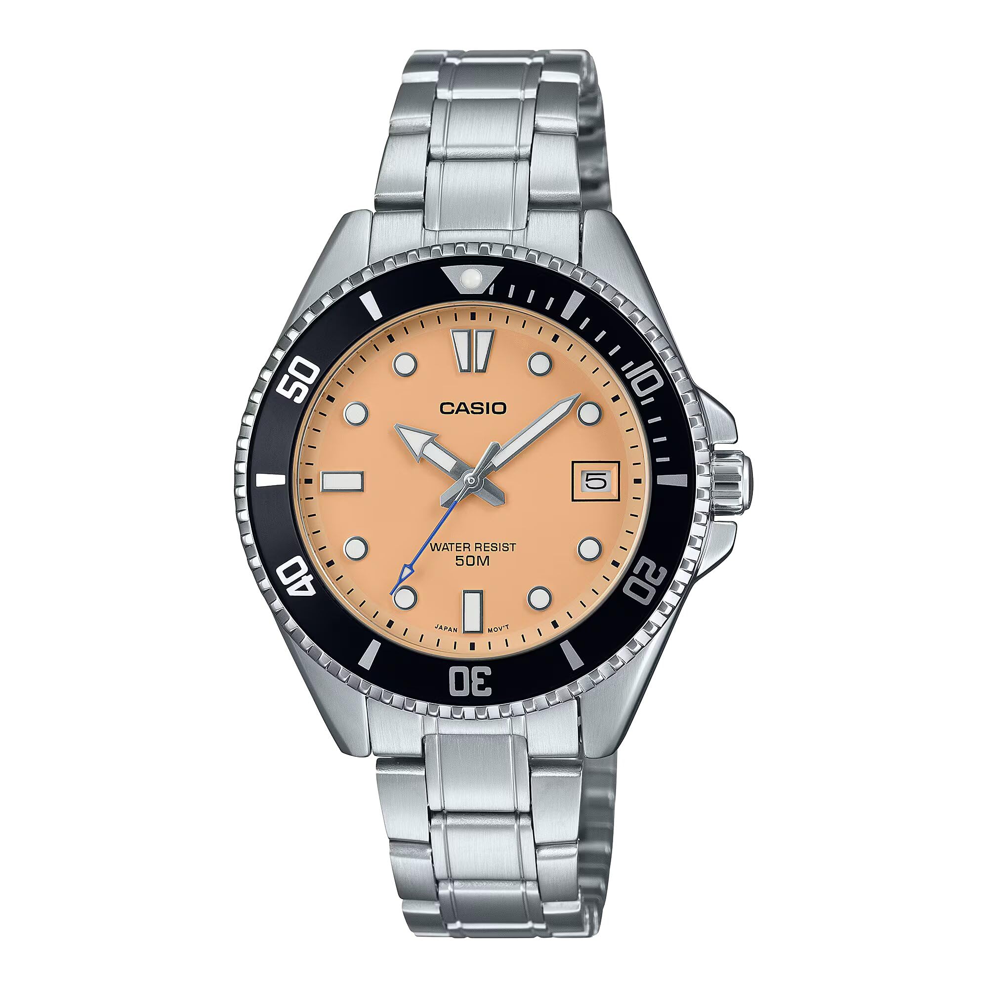 Casio General Line Watch: Salmon MDV-10D-4A2VDF