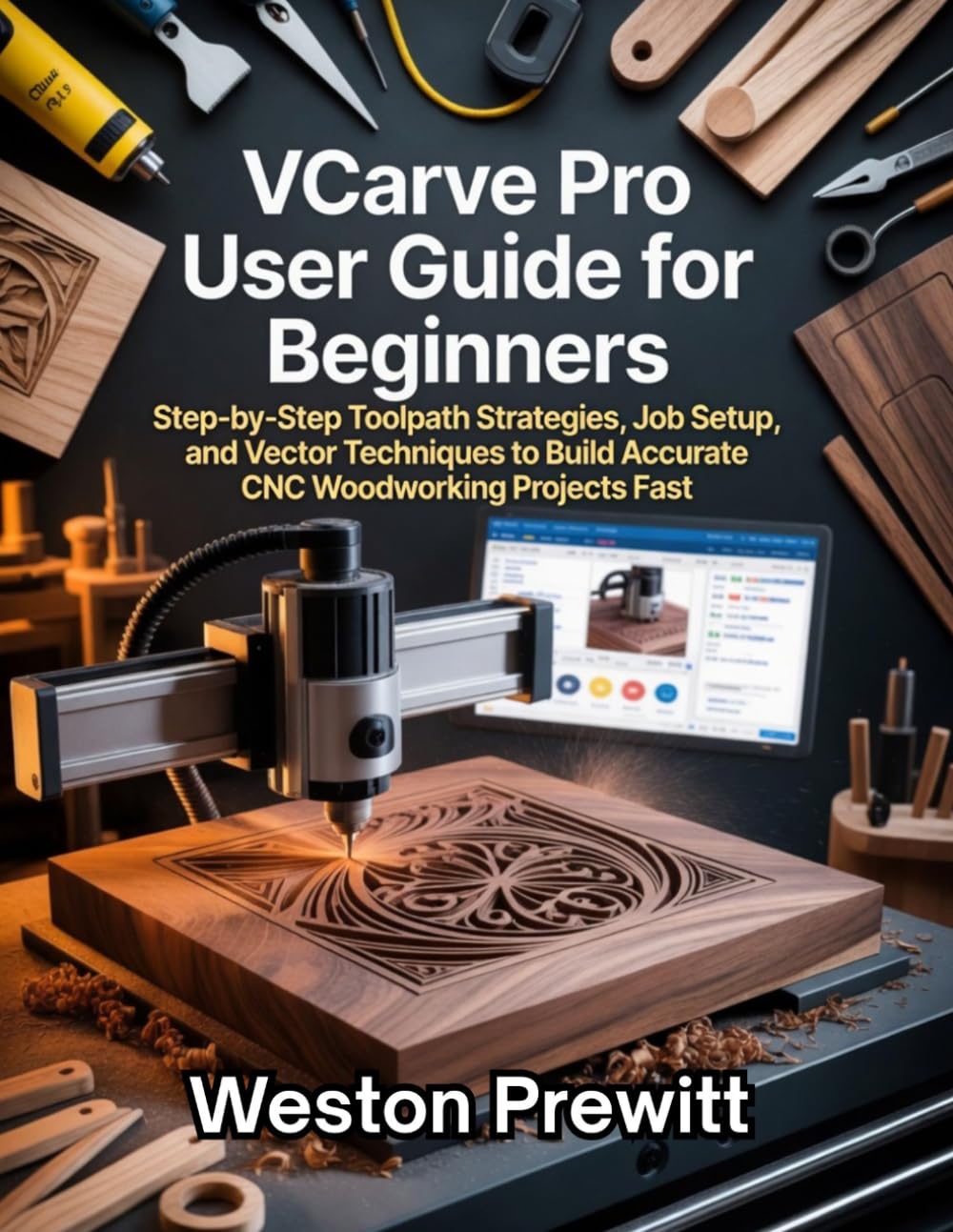 VCarve Pro User Guide for Beginners: Step-by-Step Toolpath Strategies, Job Setup, and Vector Techniques to Build Accurate CNC Woodworking Projects Fast