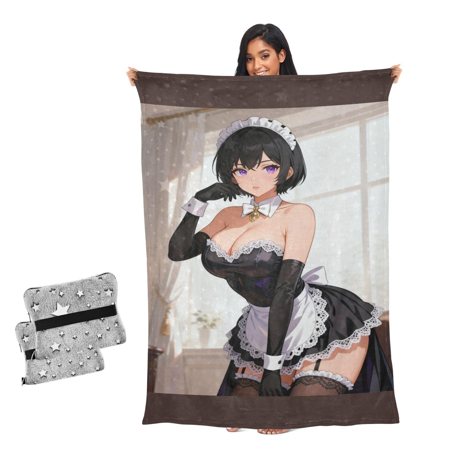 Couverture douce pour filles et soirées cocooning en salon