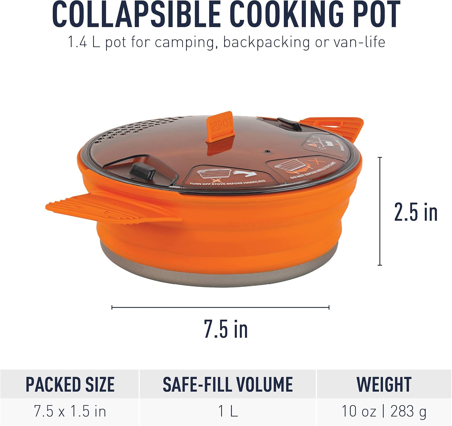 Sea to Summit X-Pot Collapsible Camping Cook Pot