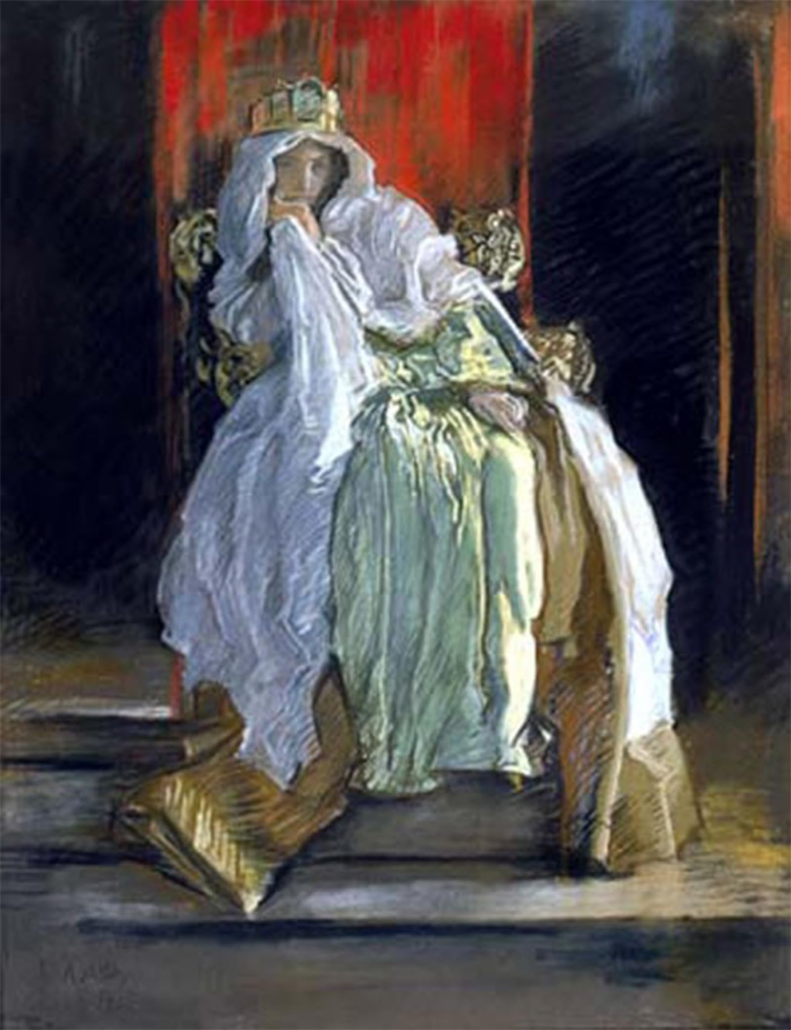POSTERIIk Famous Animal Posters Vintage Picture The Queen in Hamlet Edwin Austin Abbey Modern Wall Decor for Home Decor 60x90cm