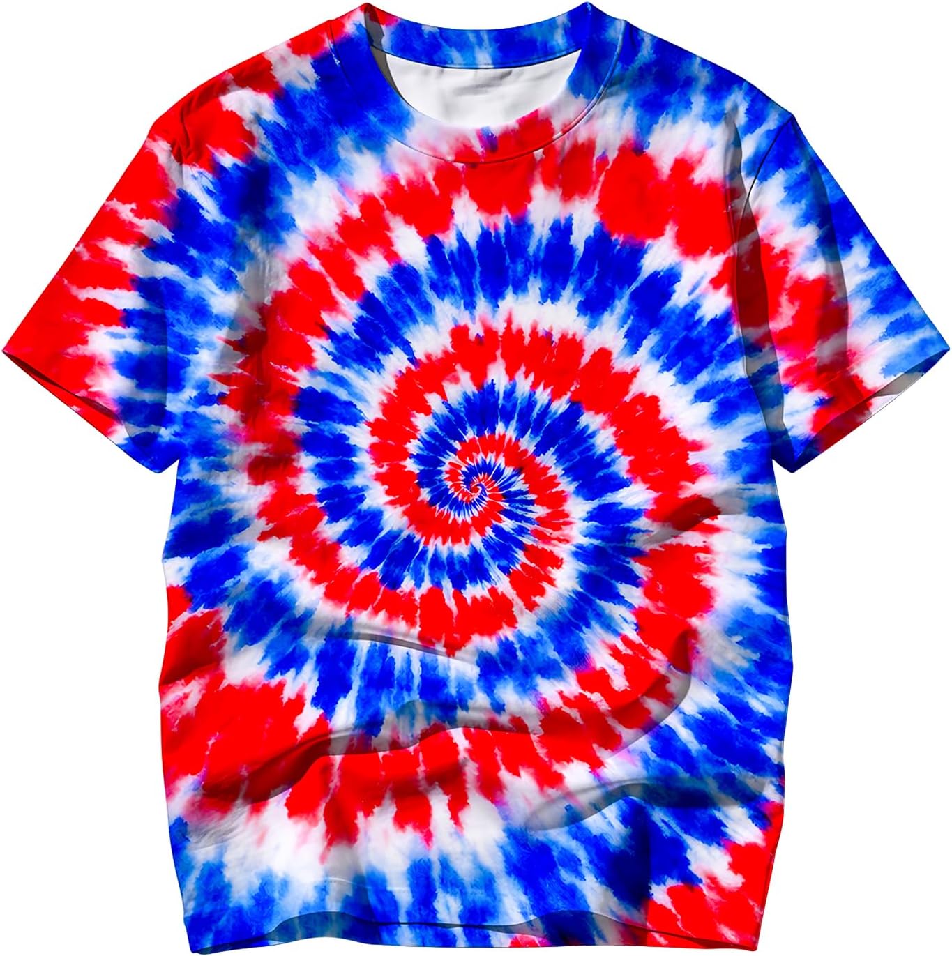 Kids Tie Dye Shirt Hippies Senior T-Shirt Short Sleeve Tees for 6-18 Years Boys Girls Children