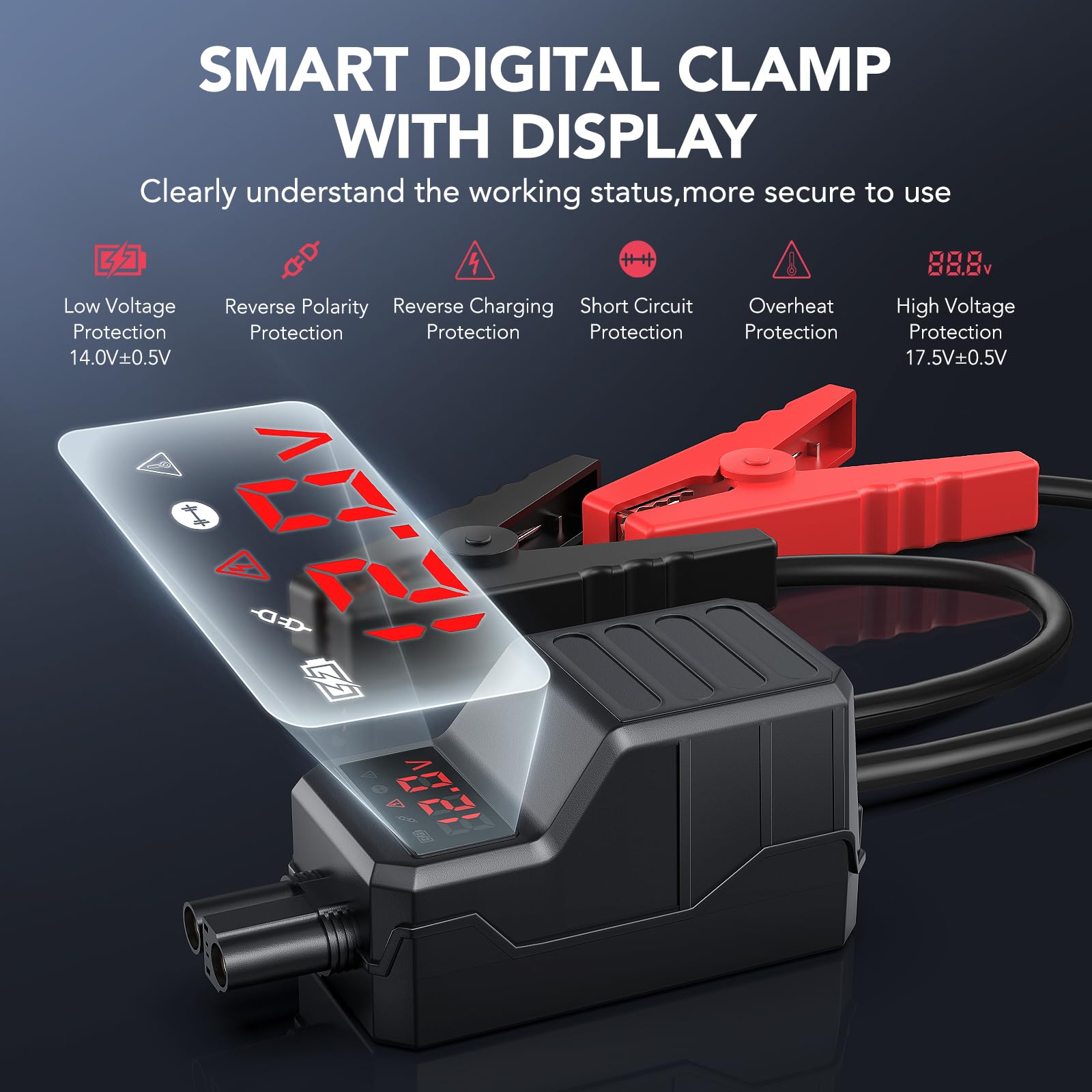 FLYLINKTECH Arrancador de Coches (Red, 5000A)