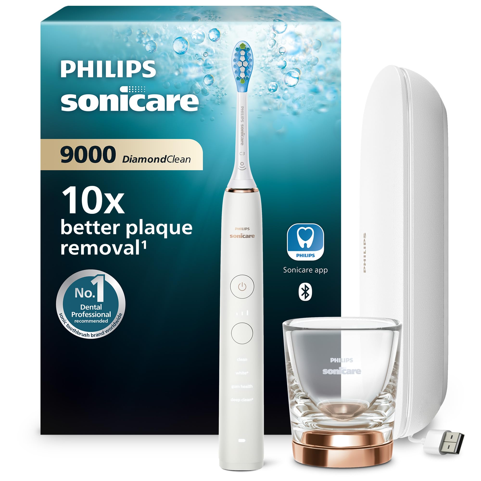 Philips Sonicare DiamondClean 9000 HX9911/94 Spazzolino elettrico sonico con app