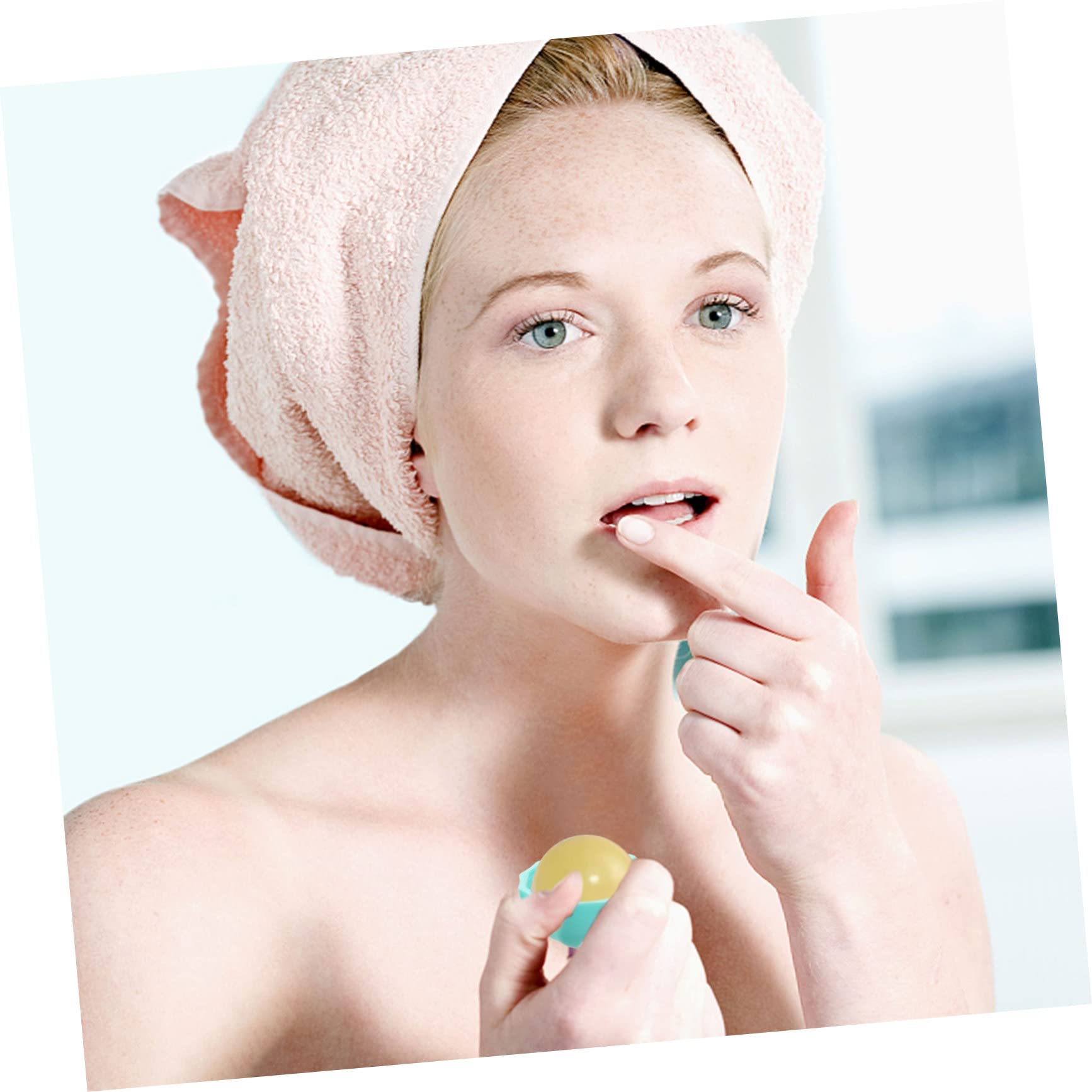 30 Stck Nachfüllbare Kugel Lippenbalsam Döschen aus Kunststoff Auslaufsichere Lippenpflege Aufbewahrungsbox Kompakt und Tragbar für Tasche und Handtasche