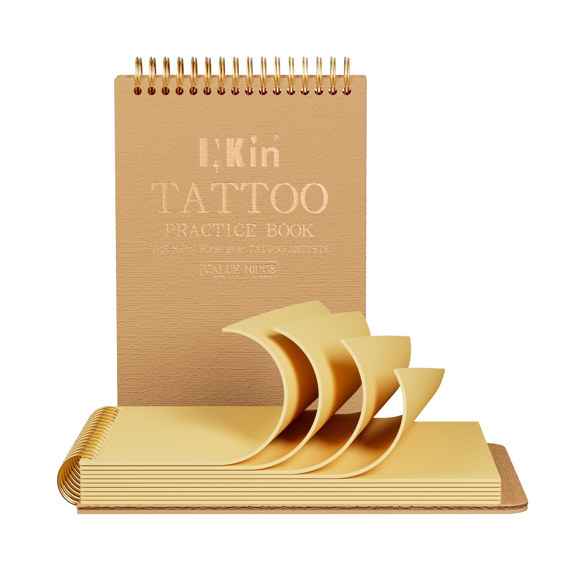 INKin Piel Sintetica Tatuaje 2mm, 10 Piezas 20x15cm para Principiantes y Profesional Tatuajes Artistas