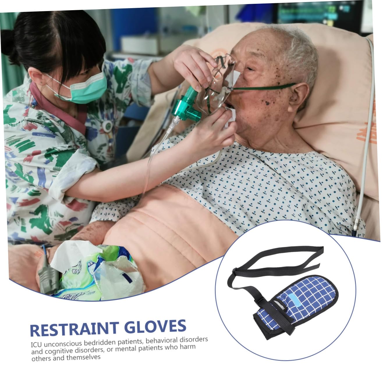Amosfun Scratch Gloves Finger Protector Thumb Stabilizer Hand Control Mitts for Safety Glove Use