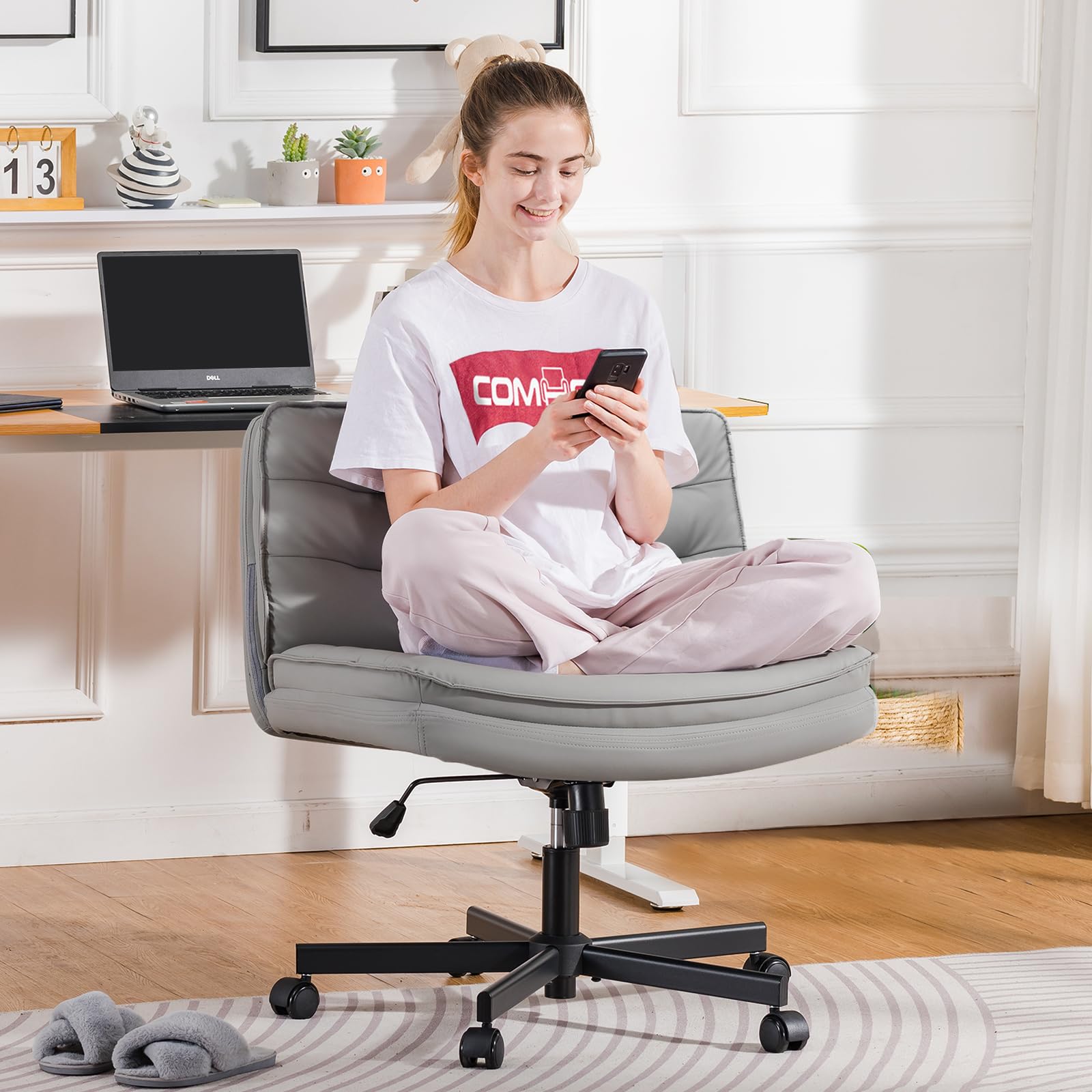 Amazon.co.jp: COMHOMA デスクチェア あぐら ソファチェア オフィス  