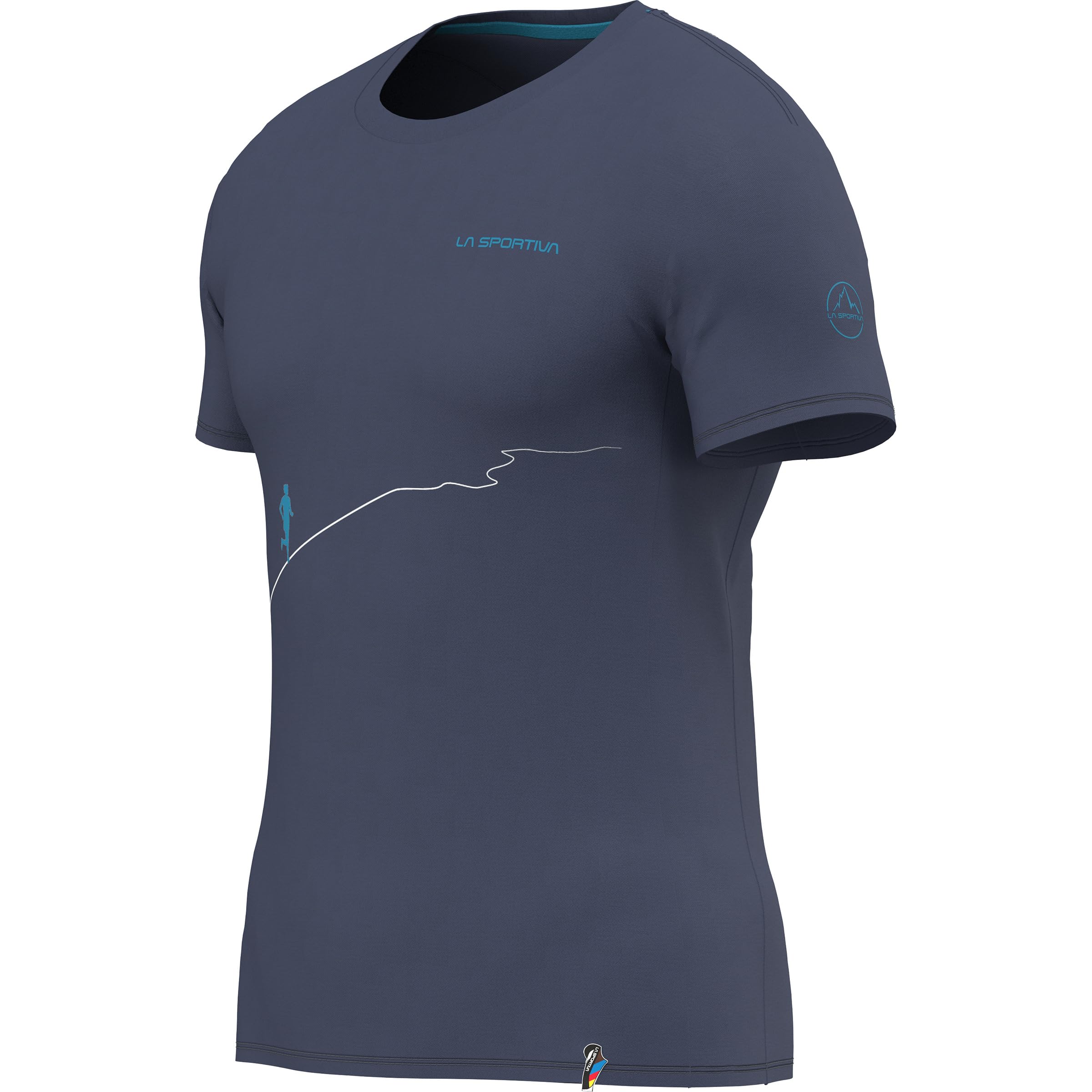 LA SPORTIVA Trail - Maglietta da uomo per attività all'aria aperta, leggera, in cotone biologico, slim fit, per gli appassionati di attività all'aria aperta.