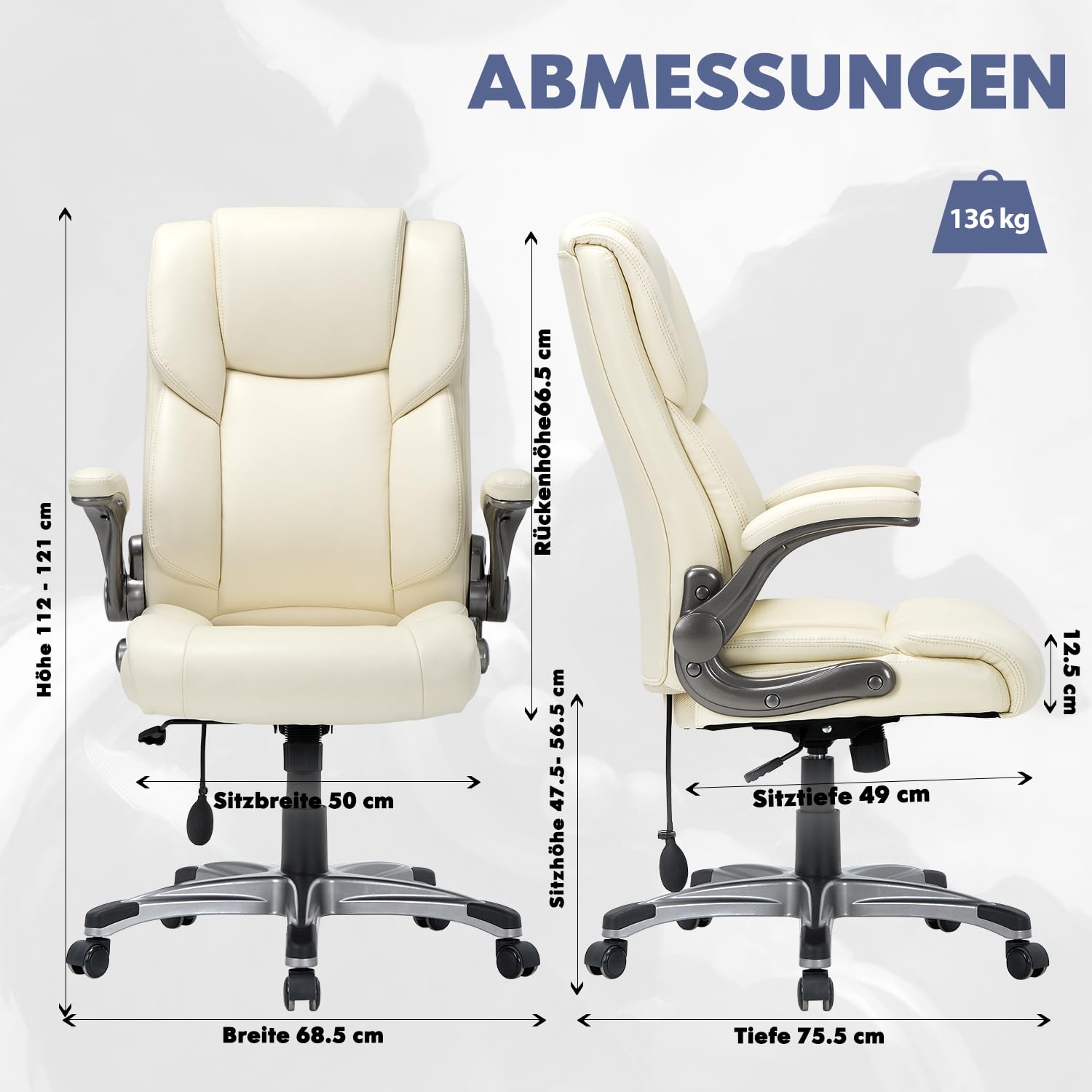 Colamy Bürostuhl Ergonomisch – Bild 3