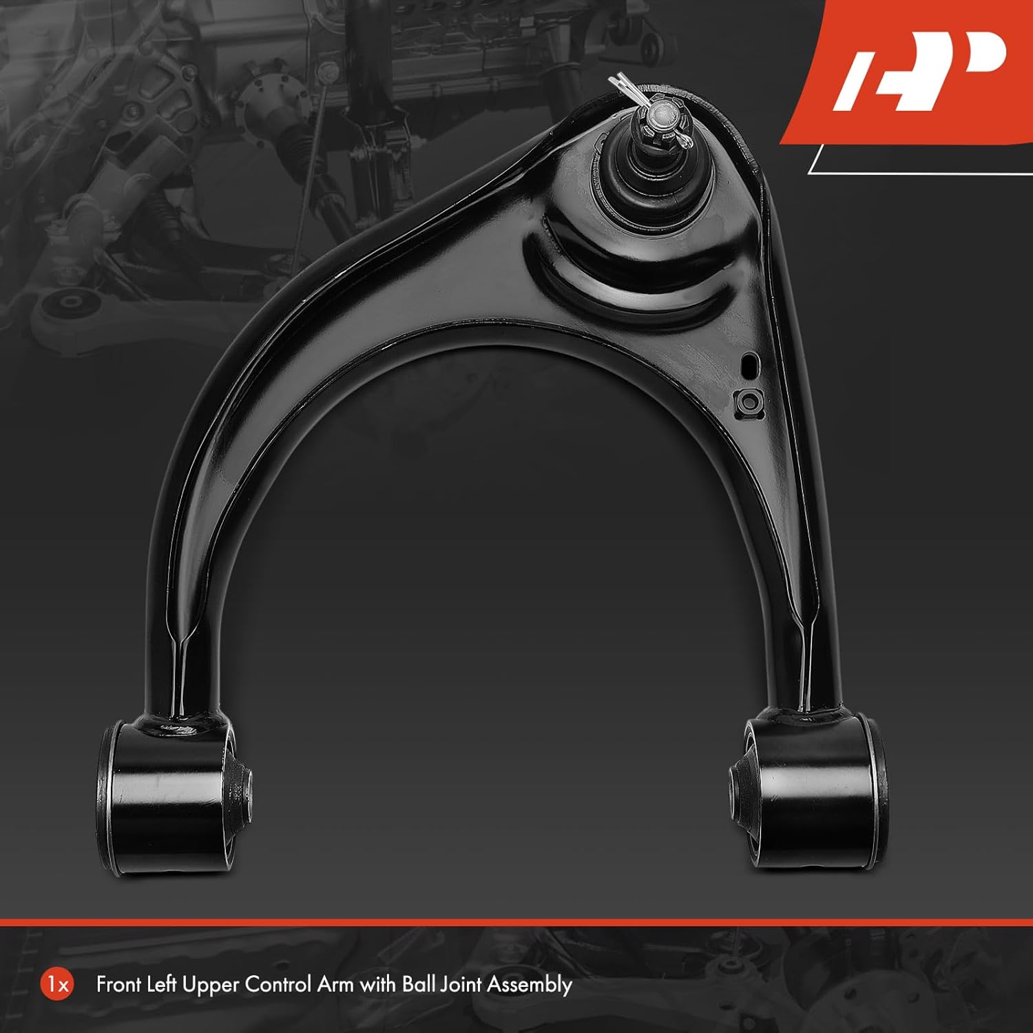 A-Premium Front Left Upper Control Arm, with Ball Joint & Bushing, Compatible with Toyota Tundra 2007-2021, Sequoia 2008-2022