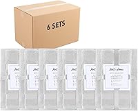 Vista 55 de Arkwright - Juego de 6 toallas de baño, 100% algodón súper suaves, 600 GSM, de secado rápido y absorbentes, artículos de lujo para el baño con 2