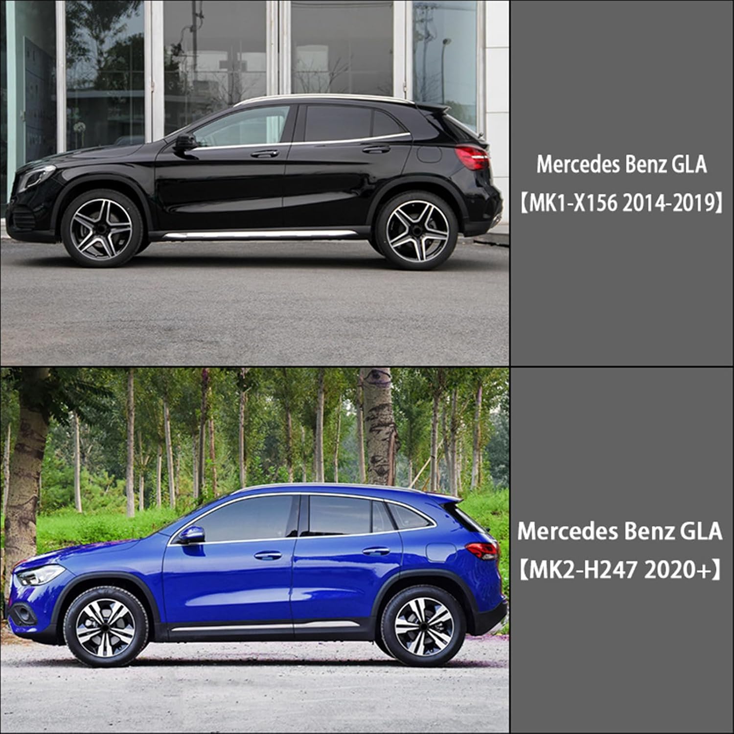 メルセデスベンツ GLAクラス X156 2014-2019 高品質 パナメリカーナ グリル AMG GLA45 ルック フロントグリル メルセデスベンツgla mk1-x156 2014-2019エクステリアカーアクセサリー