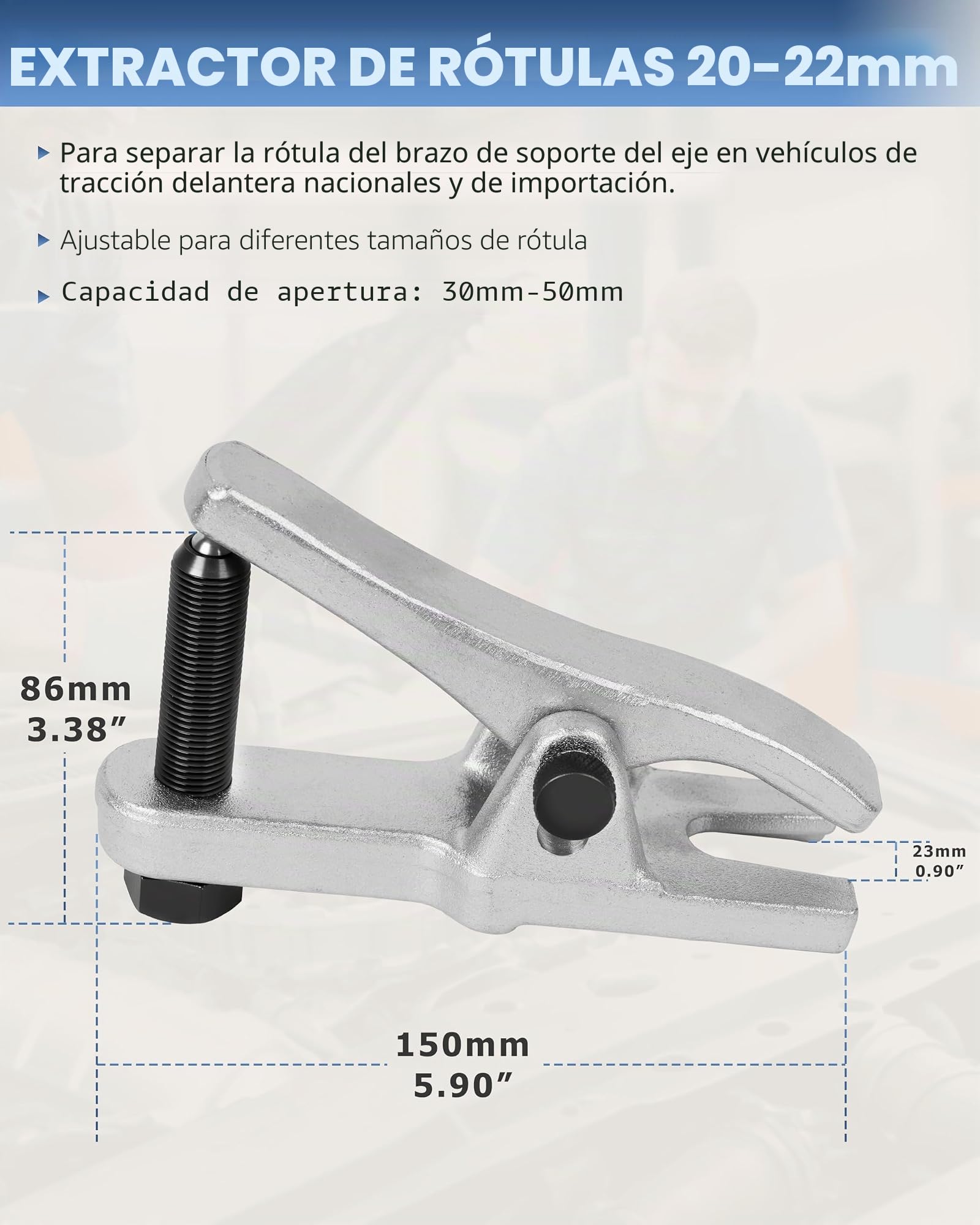 DAYUAN Juego de 3 piezas: extractor de rótula, extractor de terminal de dirección, extractor de articulación esférica, herramienta