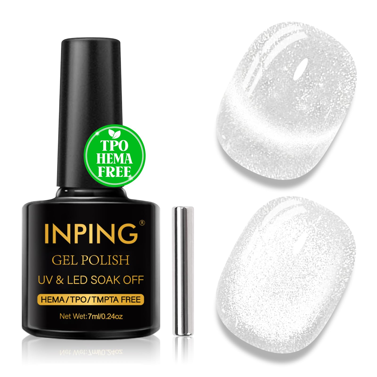 INPING Pintauñas Semipermanentes, TPO-FREE HEMA-FREE, Crystal Jelly Rose Esmaltes Semipermanentes de Uñas en Gel UV LED Gel Nail Polis Uñas Diy Manicura Nail Art Set, 7 ML — view 13