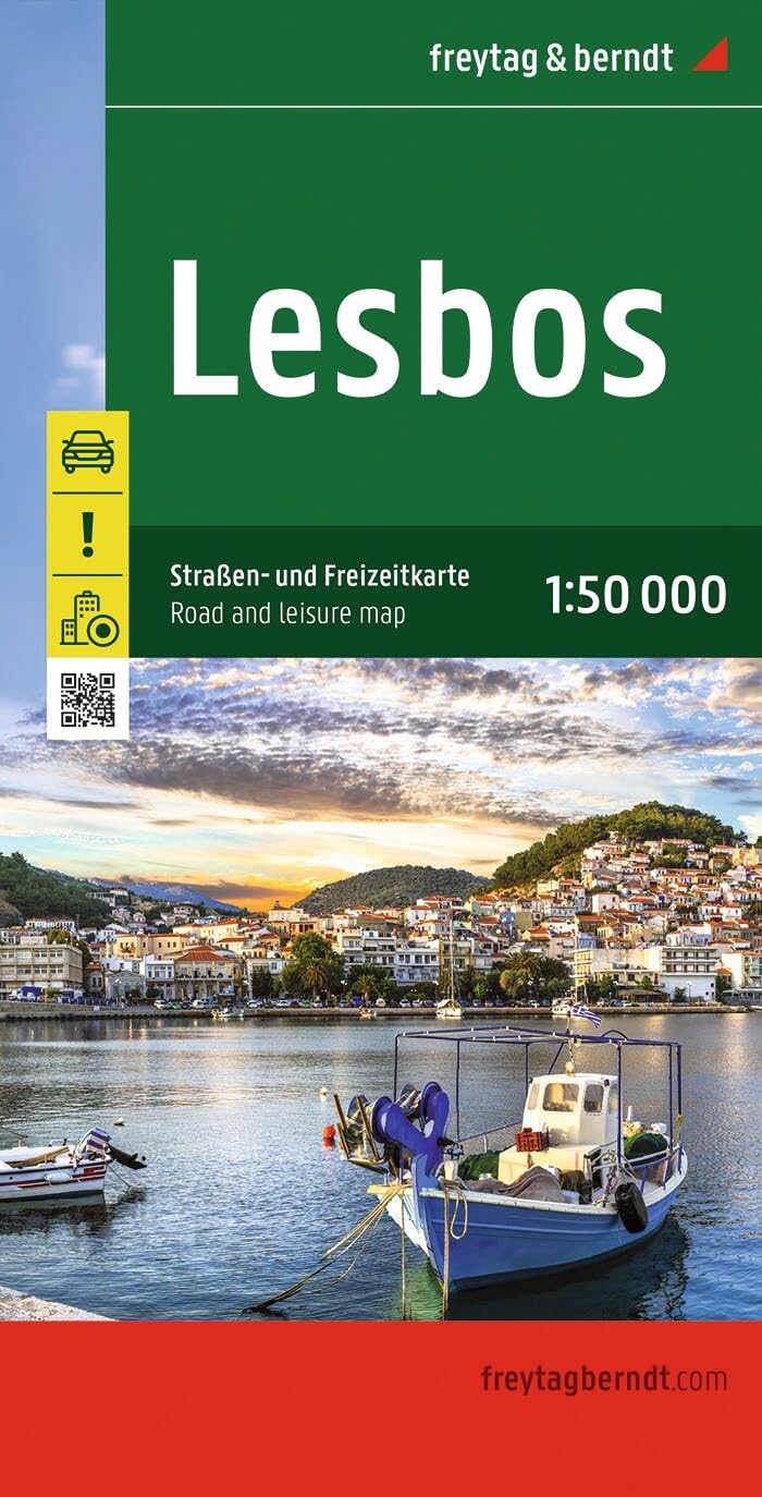 Lesbos f&b (+r): Toeristische Wegenkaart 1:50 000: Wegenkaart Schaal 1 : 150.000 (F&B Wegenkaarten)