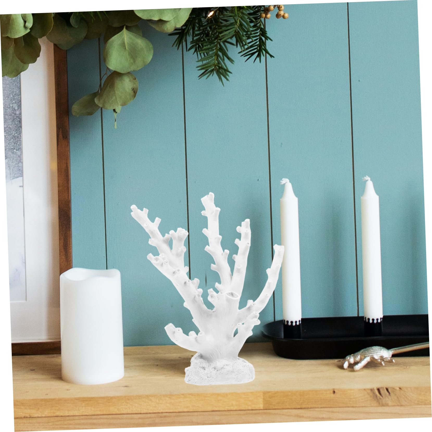 Garneck Statua di Corallo in Resina per Acquario Ornamento Decorativo Stile Accessori per Acquari D'acqua Dolci Decorazione Subacquea per Pesci e Tartarughe