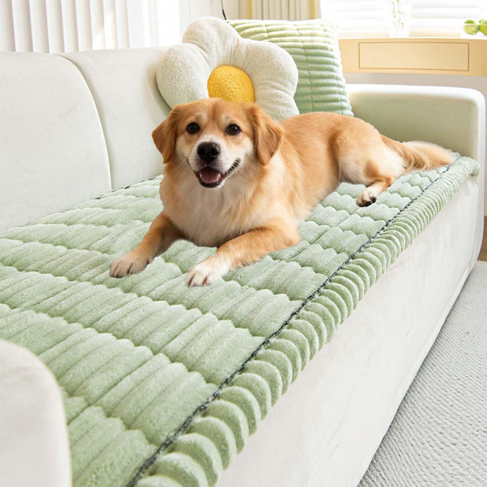 2027 Paw Baby Couch Cover, Ultra-Soft Paw Couch Protector (Green,28 x 48 in)