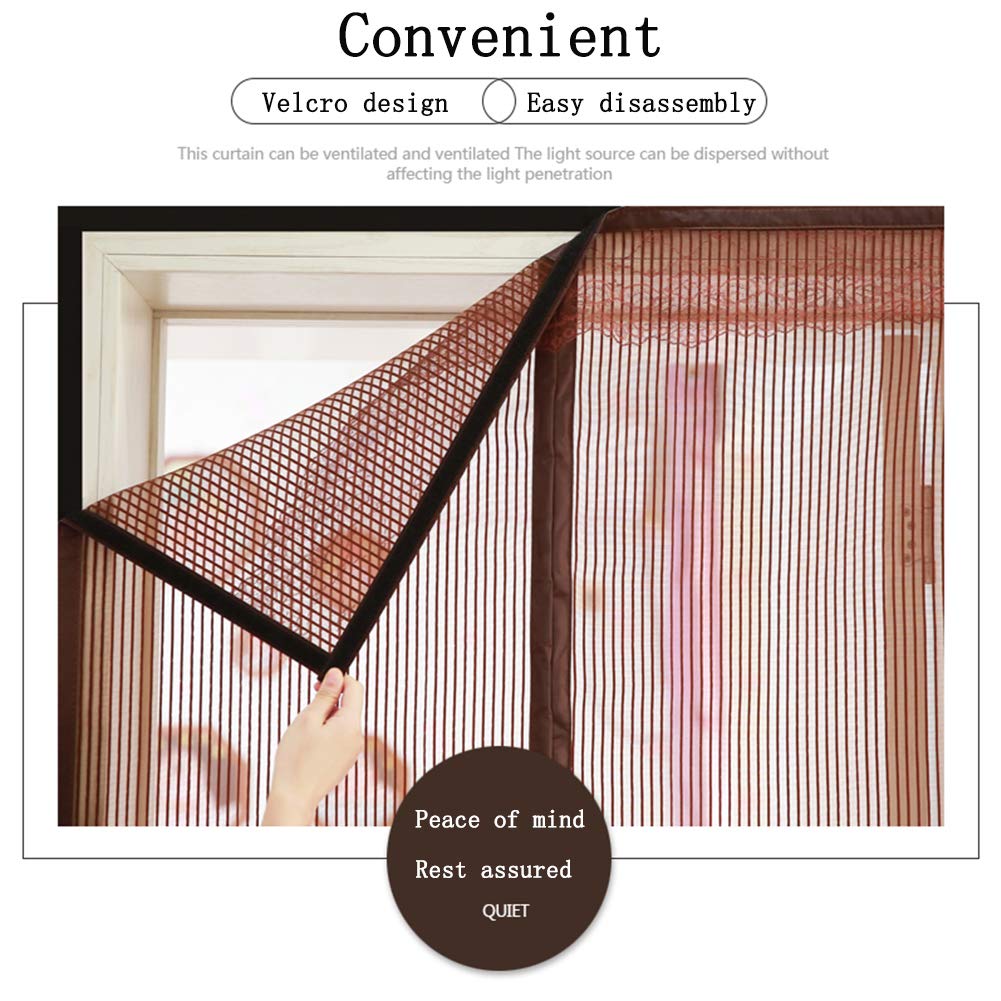 カーテン mayuming Amazon.com: ZXCC Magnetic Screen Door,self Closing Mesh Curtain