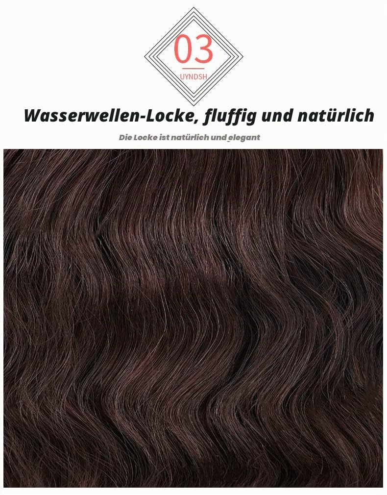 13 x 14 cm Seide oben Base Natürliches lockiges Echthaar Topper für Frauen mit dünner werdendem Haar, Frauen Toupet Clip in Wave Haarteil Topper Top Haarteil 25,4 cm Dunkelbraun